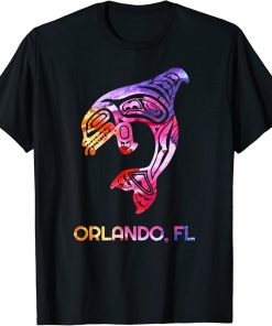 Tribal Orlando Orca Killer Whale Native American T-Shirt