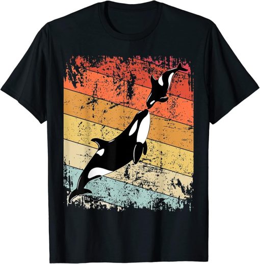 Vintage Orca Whale Shirt, Retro Killer Whale T-Shirt